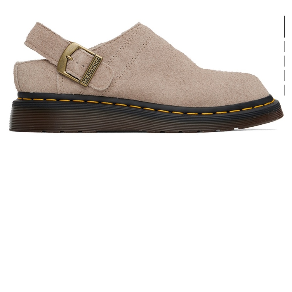 Dr. Martens Women's Beige Suede Mules